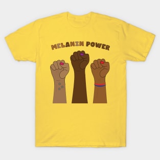 Melanin Power Raised Fists T-Shirt